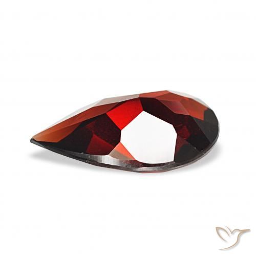 Grenat Almandin Rouge foncé naturelle En forme de poire, 2.36 ct, VVS-VS