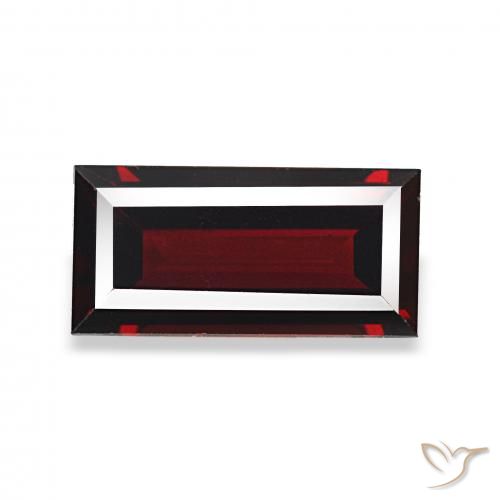 1.67ct Rouge foncé Grenat Almandin, Baquette, VVS-VS