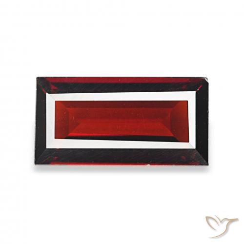 1.76ct Rouge foncé Grenat Almandin, Baquette, VVS-VS