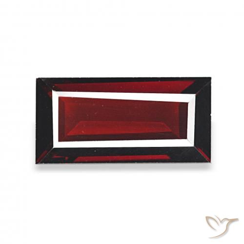 2.07ct Rouge sang profond Grenat Almandin, Baquette, VVS-VS