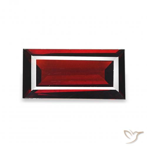 1.56ct Rouge sang profond Grenat Almandin, Baquette, VVS