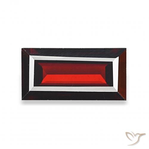 1.78ct Rouge foncé Grenat Almandin, Baquette, VVS-VS