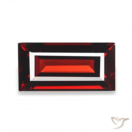 2.51ct Rouge foncé Grenat Almandin, Baquette, VVS