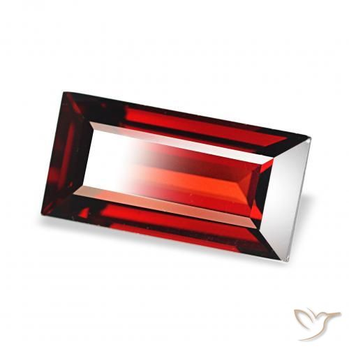 Grenat Almandin Rouge foncé naturelle Baquette, 2.51 ct, VVS