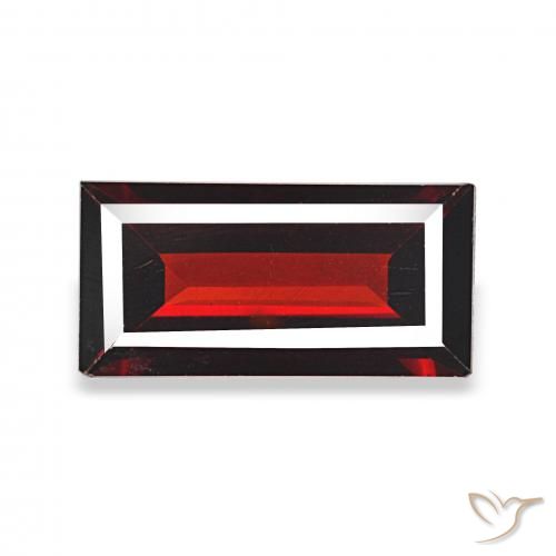 1.59ct Rouge foncé Grenat Almandin, Baquette, VVS-VS