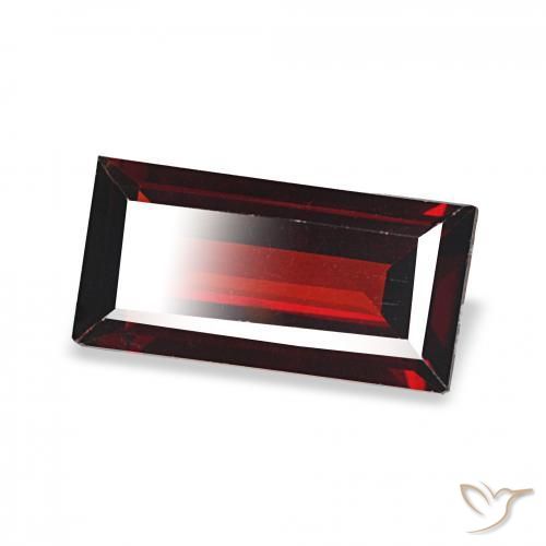 Grenat Almandin Rouge foncé naturelle Baquette, 1.59 ct, VVS-VS