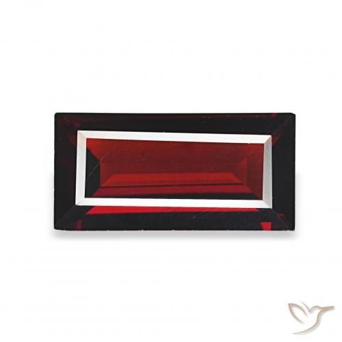 1.63ct Rouge foncé Grenat Almandin, Baquette, VVS