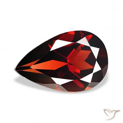 3.48ct Rouge foncé Grenat Almandin Pierres précieuses, En forme de poire, VS