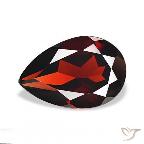 3.22ct Rouge foncé Grenat Almandin Pierres précieuses, En forme de poire, VVS-VS