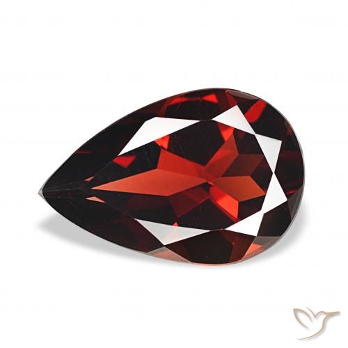 3.09ct Rouge foncé Grenat Almandin, En forme de poire, VS