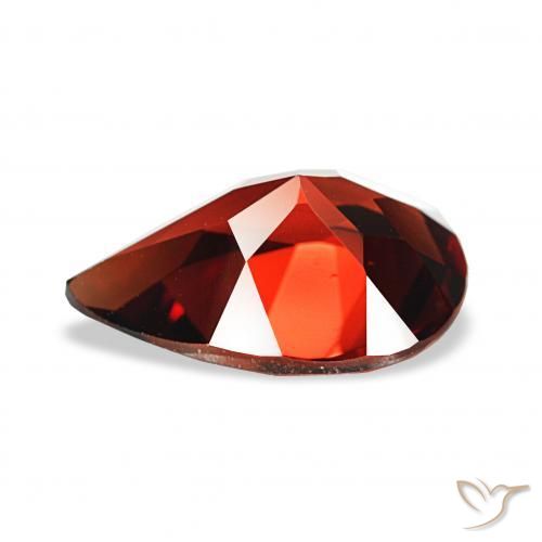 Grenat Almandin Rouge foncé naturelle En forme de poire, 3.36 ct, VVS-VS