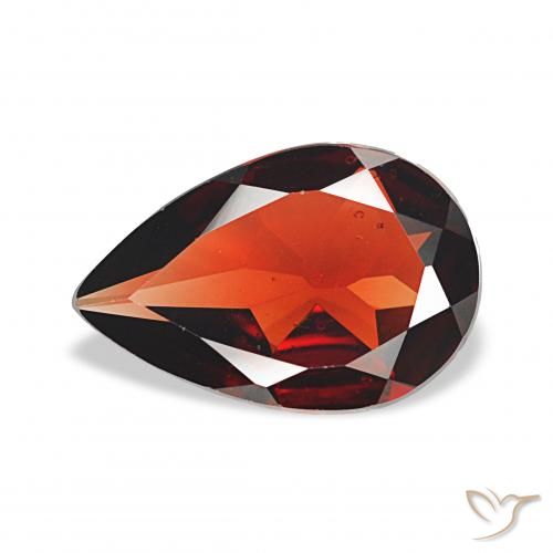 2.56ct Rouge moyen Grenat Almandin Pierres précieuses, En forme de poire, VS