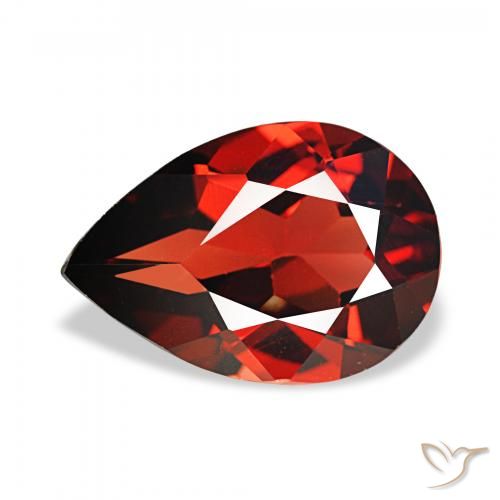 2.51ct Rouge foncé Grenat Almandin, En forme de poire, VS