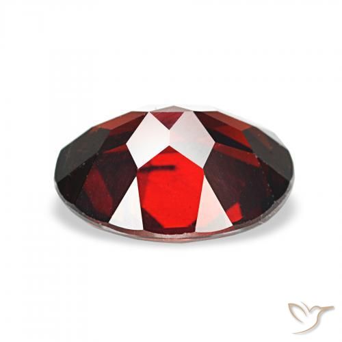 Grenat Almandin Rouge foncé naturelle ovale, 2.02 ct, VS