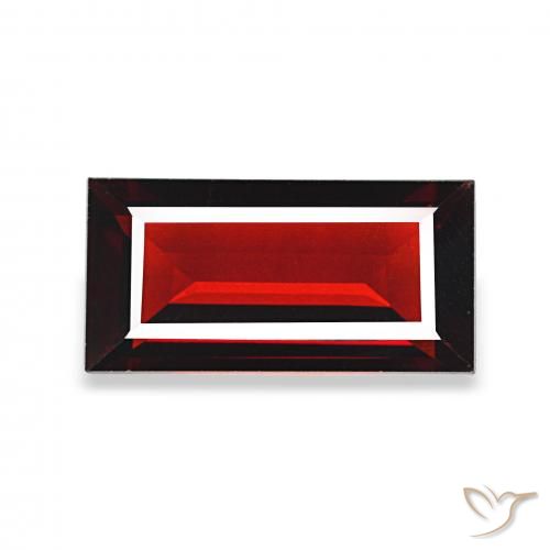 1.65ct Rouge foncé Grenat Almandin Pierres précieuses, Baquette, VVS