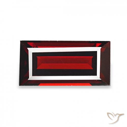 2.06ct Rouge foncé Grenat Almandin Pierres précieuses, Baquette, VVS