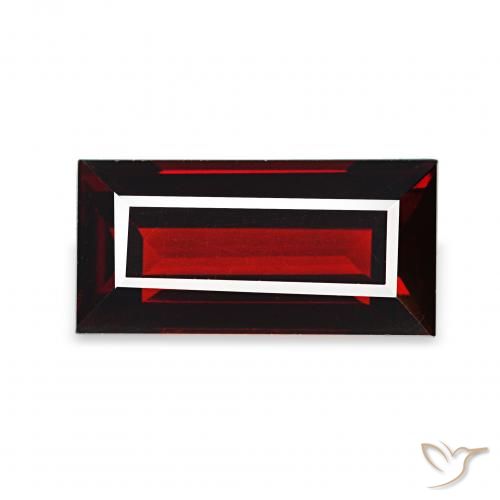 2.05ct Rouge foncé Grenat Almandin Pierres précieuses, Baquette, VVS