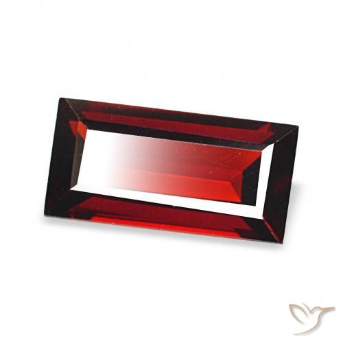 Grenat Almandin Rouge foncé naturelle Baquette, 1.82 ct, VVS