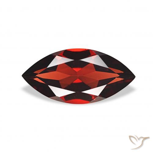 1.86ct Rouge foncé Grenat Almandin Pierres précieuses, Marquise, VVS