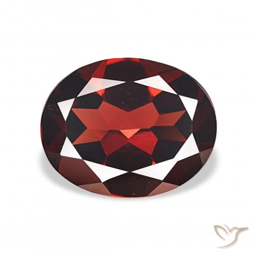 3.73ct Rouge sang profond Grenat Almandin Pierres précieuses, ovale, VVS