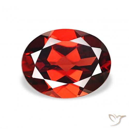 2.18ct Rouge moyen Grenat Almandin Pierres précieuses, ovale, VVS-VS