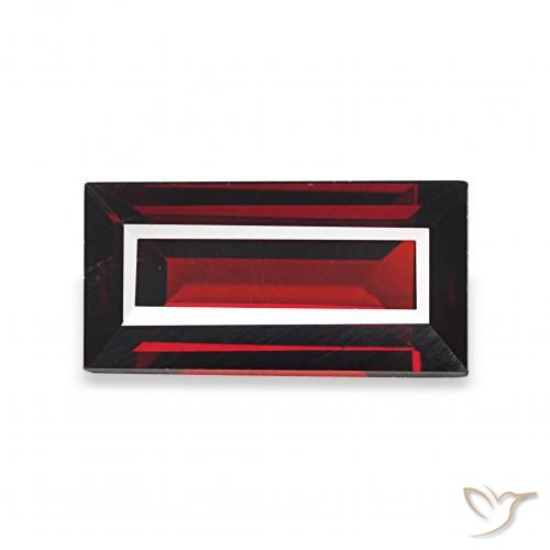 1.69ct Rouge foncé Grenat Almandin, Baquette, VVS