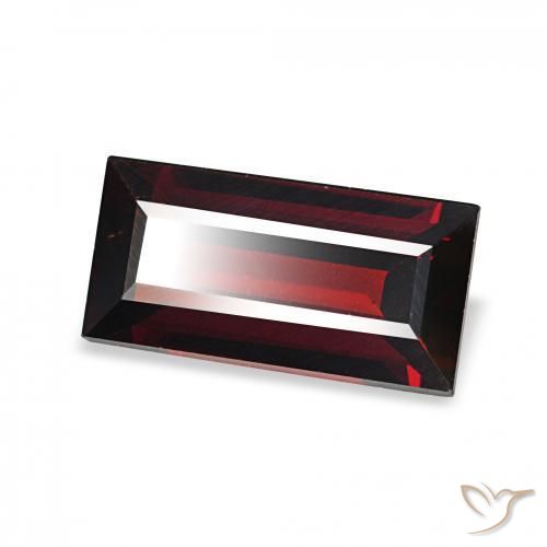 Grenat Almandin Rouge foncé naturelle Baquette, 1.69 ct, VVS