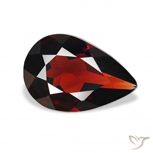 Grenat Almandin Rouge foncé naturelle En forme de poire, 2.38 ct, VVS