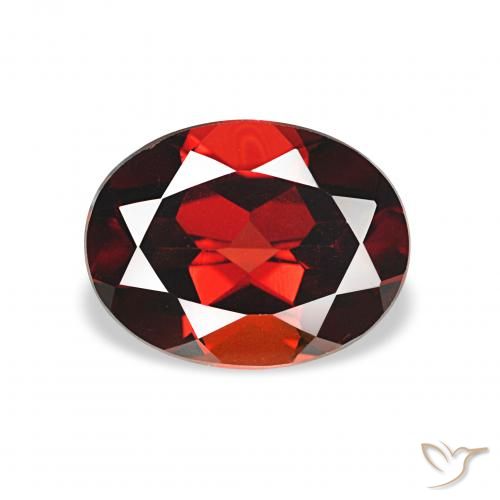 Grenat Almandin Rouge foncé naturelle ovale, 2.18 ct, VVS