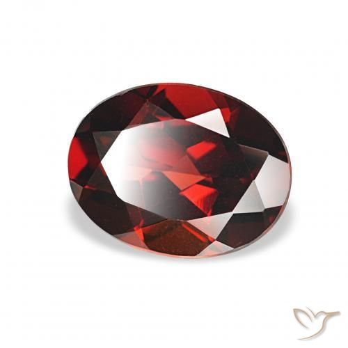 Grenat Almandin Rouge foncé naturelle ovale, 2.18 ct, VVS