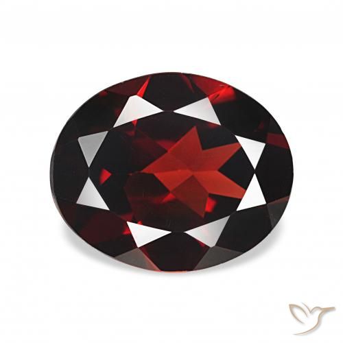 3.59ct Rouge foncé Grenat Almandin Pierres précieuses, ovale, VVS