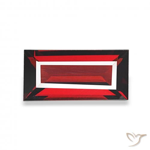 1.61ct Rouge sang profond Grenat Almandin, Baquette, VVS