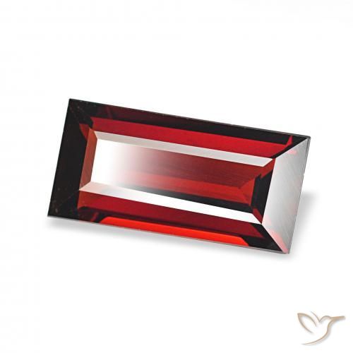 Grenat Almandin Rouge sang profond naturelle Baquette, 1.61 ct, VVS