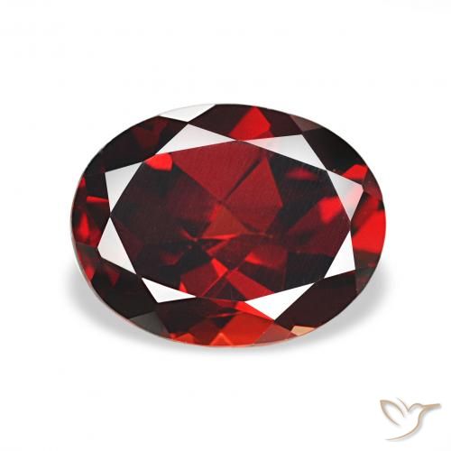 Grenat Almandin Rouge foncé naturelle ovale, 2.30 ct, VS