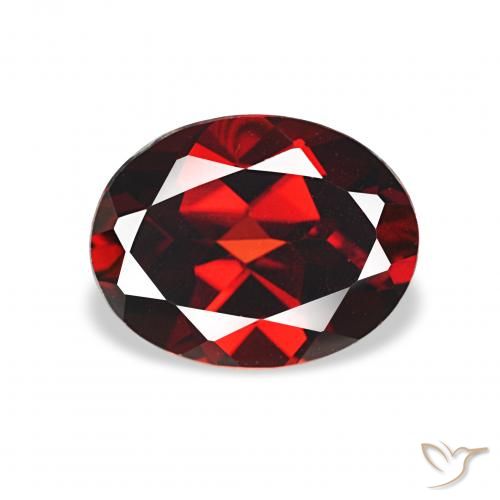 Grenat Almandin Rouge sang profond naturelle ovale, 2.40 ct, VS
