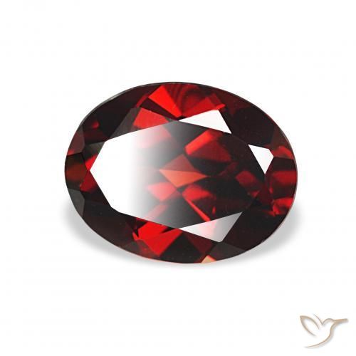 Grenat Almandin Rouge sang profond naturelle ovale, 2.40 ct, VS