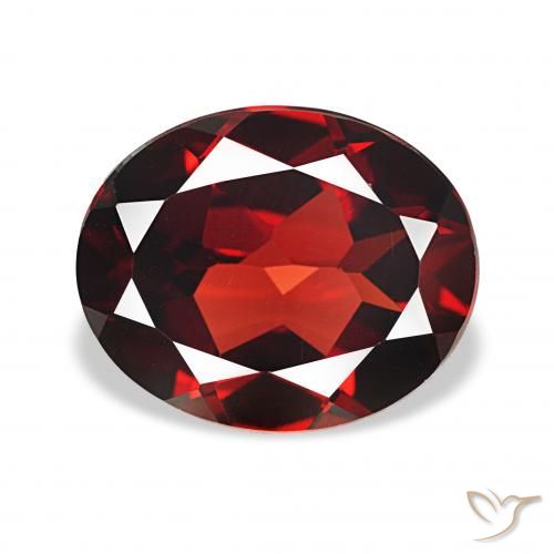 4.18ct Rouge foncé Grenat Almandin, ovale, VVS