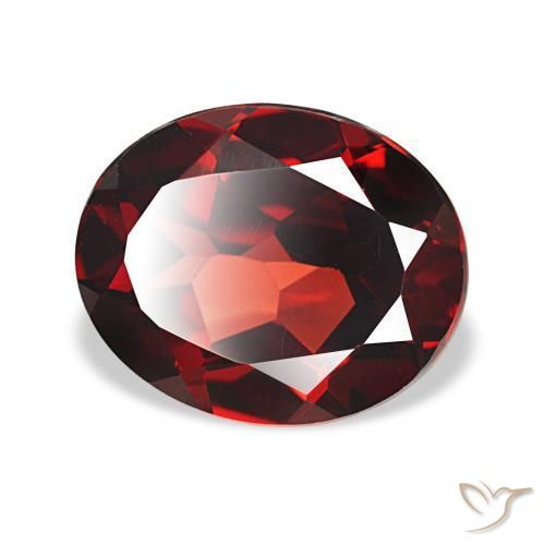 Grenat Almandin Rouge foncé naturelle ovale, 4.18 ct, VVS