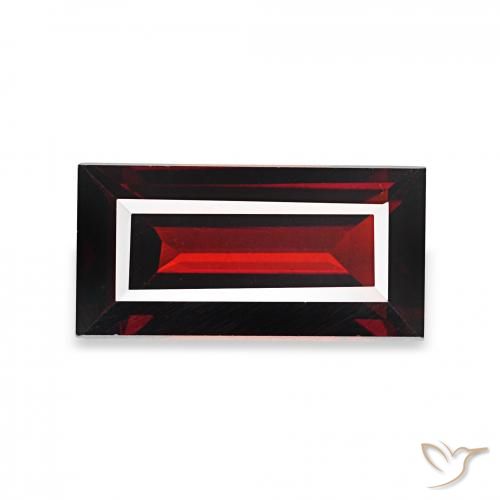 Grenat Almandin Rouge foncé naturelle Baquette, 1.76 ct, VVS