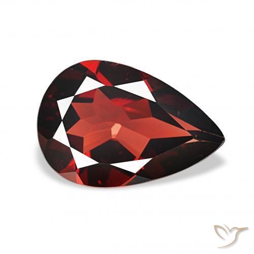 Grenat Almandin Rouge foncé naturelle En forme de poire, 3.11 ct, VVS