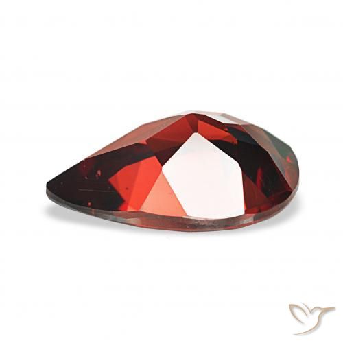 Grenat Almandin Rouge foncé naturelle En forme de poire, 3.11 ct, VVS