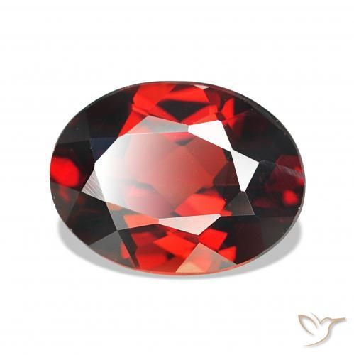 Grenat Almandin Rouge foncé naturelle ovale, 2.00 ct, VVS