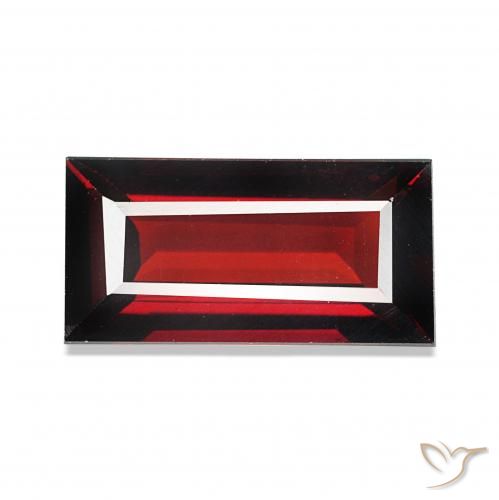 1.82ct Rouge foncé Grenat Almandin, Baquette, VVS