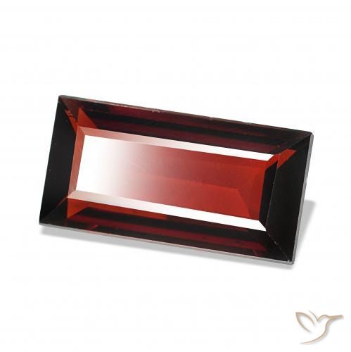 Grenat Almandin Rouge foncé naturelle Baquette, 1.59 ct, VVS