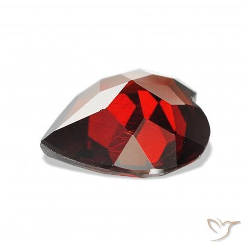 Grenat Almandin Rouge foncé naturelle Cœur, 1.49 ct, VS