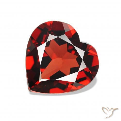 1.33ct Rouge groseille Grenat Almandin, Cœur, VVS