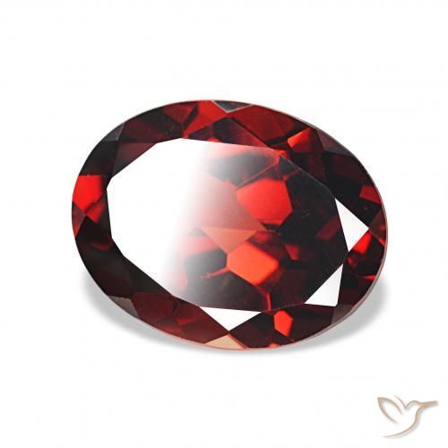 Grenat Almandin Rouge foncé naturelle ovale, 2.02 ct, VVS