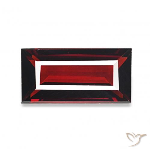 Grenat Almandin Rouge foncé naturelle Baquette, 1.74 ct, VVS