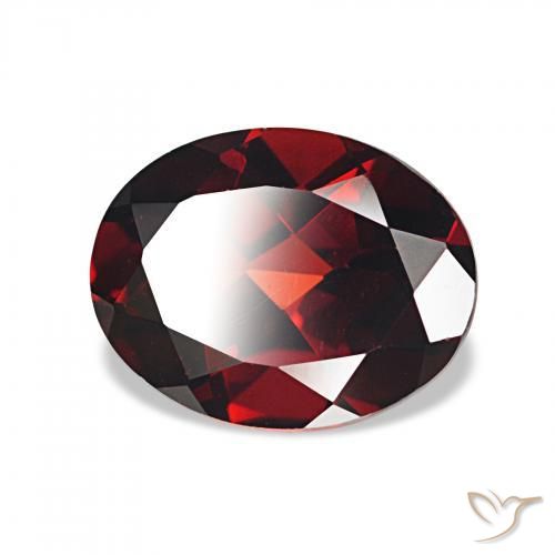 Grenat Almandin Rouge foncé naturelle ovale, 1.94 ct, VVS