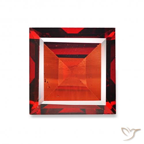 2.03ct Rouge groseille Grenat Almandin, Carré, VVS-VS